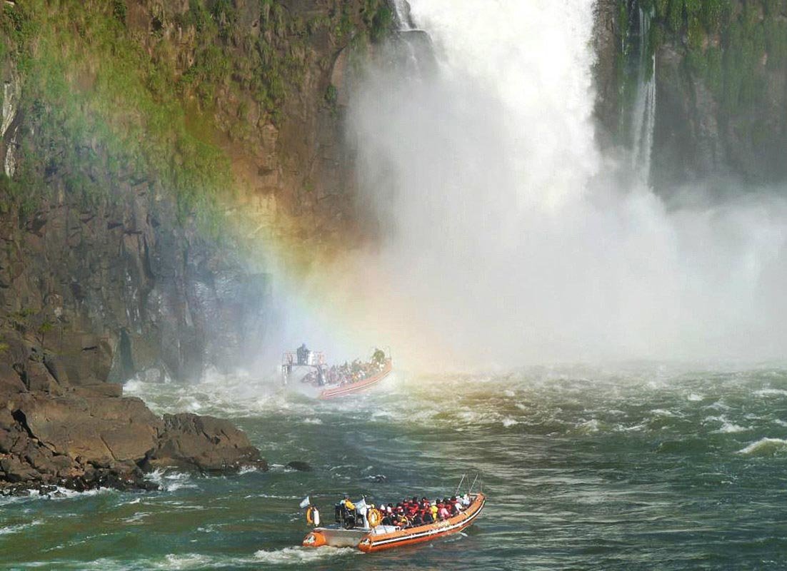 Enjoy the water’s imposing roar, as you feel the splash of the falls